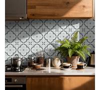 RwalkinZ Peel and Stick Tile Stickers Waterproof Self Adhesive Wall Tiles for Kitchen Backsplash and Bathroom Renovation Heat Resistant 3D Wall Decals Ideal for DIY Home Decor and Renters 24 pcs PVC E