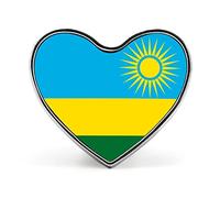 Rwanda Flag Badge-Suitable for Students, Leaders, Teachers, Unit Commemorative Activities, Love Brooch Jewelry Decoration