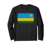 Rwanda Flag Graphic For Men Women Kids Long Sleeve T-Shirt