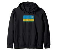 Rwanda Flag Graphic For Men Women Kids Zip Hoodie