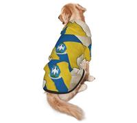 Rwanda Flag Map02 Print Soft Dog Hoodie For Medium To Large Dogs, Warm And Breathable Winter Pet Sweatshirt, Easy To Wear Jumper For Cold Weather
