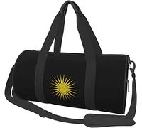 Rwanda Flag Travel Luggage Duffel Bag Sports Rolling Foldable Duffel Bag, Black