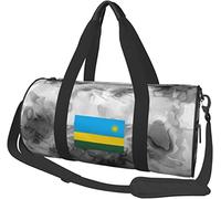Rwanda Flag Travel Luggage Duffel Bag Sports Rolling Foldable Duffel Bag, Marbling