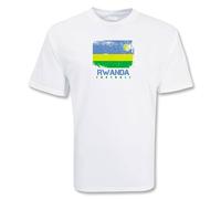 Rwanda Football T-shirt in White | Size: 12-13 Years Rwanda White 12-13 Years