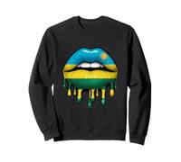 Rwanda Girl Lips Drip Sweatshirt