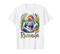 Rwanda Gorilla in A Tropical Jungle, Fun African Wildlife T-Shirt