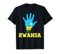 RWANDA Hand Up Flag T-Shirt I Love RWANDA Travel Tee T-Shirt