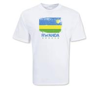 Rwanda Junior Soccer T-Shirt in White | Size: 9-11 Years Rwanda White 9-11 Years