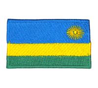 Rwanda National Country Flag Iron Sew on Embroidered Patch