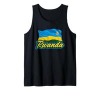 Rwandan Flag of Rwanda African Patriotic Men Women Kids Tank Top