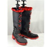 RWBY Red Trailer Ruby Rose Anime Cosplay Costume Accessories Ruby Black Leather Boot Shoes EUR 36