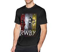 RWBY Ruby Rose Man T-Shirt Crew Neck Short Sleeve Cotton Summer Tee Tops (Medium)