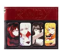 RWBY Ruby Weiss Blake Yang Beacon Academy Team Wallet Bi-Fold ID & Card Holder, Black