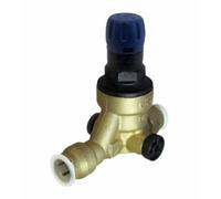 RWC 312 Compact 15mm Pressure Reducing Valve (Cold) with connections John Guest Gold One Size