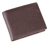 RWCCCRW Classic Vintage Cowhide Leather Blocking Trifold Stylish Short Casual Wallet 10 Cards Holder Coin Pocket (Color : Dark Coffee, Size : M)