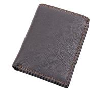 RWCCCRW Coin Pocket Bifold Wallet Men, Cowhide Leather Stylish Short Purse Casual Wallet with Credit Card Holder (Color : Vertical, Size : One Size)