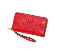 RWCCCRW Handbags Women's Wallets Business Card Cases Blocking Wallets Genuine Leather Coin Purses Pouches Evening Bags Money Clips (Size : Red)