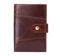 RWCCCRW Male Purse Blocking Leather Wallet for Men Horizontal Vertical Business Credit Card Holder Pocket Wallet Manl (Color : Brown Vertical)