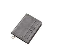 RWCCCRW Men's Wallet Short Retro Male Vertical Card Holder Casual Men's Wallet Multi-Function Driver's License Coin Purse (Color : Grey)