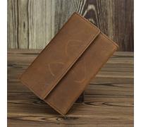 RWCCCRW Short Wallet Men Women Vintage Fashion Card Holder Coin Purse Leather Mens Slim Purse Wallet (Color : B, Size : 15 * 10 *)
