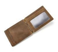 RWCCCRW Slim Money Clip Wallet for Men, RFID Blocking Front Pocket Travel Wallets with Card Holder (Color : B, Size : 11.5 * 8 * 1cm)