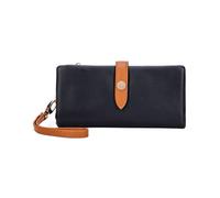 RWCCCRW Women's Purses Wallets Blocking Wallets Handbags Leather Long Money Clips Business Card Cases (Size : Black)