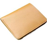 RWCCCRWS Card Wallets Genuine Leather Young Men Small Wallet Card Holder Luxury Designer Short Standard Wallets Casual Slim Money Bag Minimalist Purse (Color : Green), Green, Minimalist