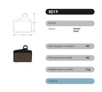 RWD Organic Brake Pads