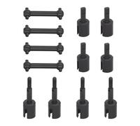 RWEQUTES 1 Set Hardened Steel Metal Drive Shaft Gearbox Joint Cup Differential Cup Wheel Axle Cup For T-amiya TT01 TT02 1/10 RC Car Parts