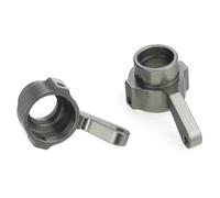 RWEQUTES 2pcs Metal Steering Cup Turn Cup WPL B1 B-1 B14 B-14 B16 B24 B-24 C14 C-14 C24 C-24 B36 for MN D90 D91 RC Car Upgrade Parts(Light Grey)
