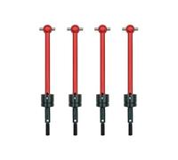 RWEQUTES 4 Pcs Metal CVD Cardan Drive Shaft for T-amiya DT03 TT02B TT-02B RC Car (64mm) Upgrade Parts Accessories(Rot)