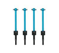 RWEQUTES 4 Pcs Metal CVD Cardan Drive Shaft for T-amiya DT03 TT02B TT-02B RC Car (64mm) Upgrade Parts Accessories(Blau)