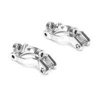 RWEQUTES LOS234012 Front C Hubs LOS234013 Knuckle Arms Steering Spindle For RC Car Part Team Losi 1/10 Rock Rey Desert Truck(Caster Block Silver)