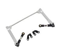 RWEQUTES Metal anti-sway Bar Swaybar Sway Set untuk Axial Wraith RR10 Bomber RC mobil 1/10 RC Crawler mobil suku cadang Upgrade(Silver)