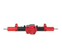 RWEQUTES Metal front and rear axles, straight axle, suitable for M-N model 1/12 MN128 MN86 MN86s G500 climbing RC car upgrade accessories(Rear axle BKandR)