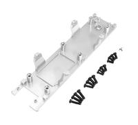 RWEQUTES Metal tail beam rear compartment for 1/18 C8823 Uni-mog six wheeled off-road vehicle modification and upgrade accessories(Silver)