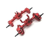 RWEQUTES Upgrade Metal Front Rear Portal Bridge Axle Differential Assembly for FMS 1/24 FCX24 Xiaoqi Crusher Chevrolet K5 RC Car Parts(Front rear Axle1)
