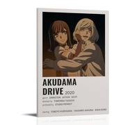 RWEWQRHG Akudama Drive Anime Poster Modern Art Painting Aesthetics Canvas Cover Wall Art Poster 12x18inch(30x45cm) Frame-style