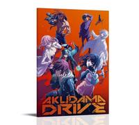 RWEWQRHG Akudama Drive Anime Poster Modern Art Painting Aesthetics Canvas Cover Wall Art Poster 12x18inch(30x45cm) Frame-style