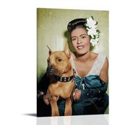 RWEWQRHG Billie Holiday Poster Modern Art Painting Aesthetics Canvas Cover Wall Art Poster 16x24inch(40x60cm) Frame-style