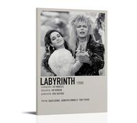 RWEWQRHG Labyrinth Movie Poster Modern Art Painting Aesthetics Canvas Cover Wall Art Poster 24x36inch(60x90cm) Frame-style