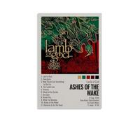 RWEWQRHG Lamb Of God Ashes of The Wake Poster Modern Art Painting Aesthetics Canvas Cover Wall Art Poster 12x18inch(30x45cm) Unframe-style