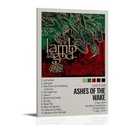 RWEWQRHG Lamb Of God Ashes of The Wake Poster Modern Art Painting Aesthetics Canvas Cover Wall Art Poster 08x12inch(20x30cm) Frame-style