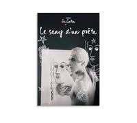 RWEWQRHG The Blood of A Poet 1931 Poster Modern Art Painting Aesthetics Canvas Cover Wall Art Poster 24x36inch(60x90cm) Unframe-style