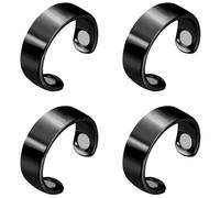 RWGKBDB Anti Snoring Devices, Magnetic Anti-Snoring Ring, Stainless Steel Magnetic Ring, Finger Anti-Snoring Ring, Suitable for Everyone