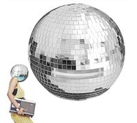 RWGKBDB Disco Ball Helmet, Colorful Lights Disco Ball Cowboy Hat, Glitter Mirror Glass Disco Ball Helmet for Disco Party Club Party