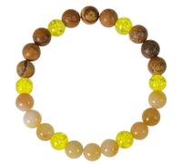 RWGSNB 8 Mm Natural Stone Bracelet for Womens Girls Dainty Birthstone Bracelets Elastic Rope Beaded Gemstone Bangles Reiki Chakra Crystal Jewelry Spiritual Gifts October