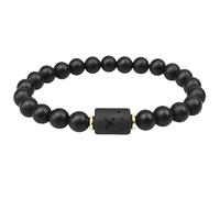 RWGSNB Constellation Bracelet Natural Black Agate Zodiac Gemstone Bracelet Protection 12 Star Sign Horoscope Beads Stones Bangles Birthday Gifts for Women Men Sagittatius