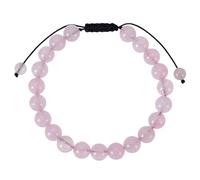 RWGSNB Natural Stone Bracelet for Womens Men Dainty Beads Gemstone Bracelet Adjustable Handmade Braided Rope Bangles Reiki Healing Crystal Jewelry Spiritual Gifts Rose Quartz