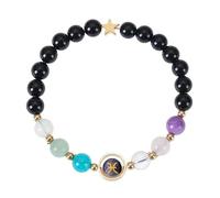 RWGSNB Personalized Zodiac Bracelet for Women 6 Mm Natural Stone Bracelet Stretch Rope Beaded Gemstone Bangles Reiki Healing Crystal Jewelry Unique Birthday Gifts Pisces